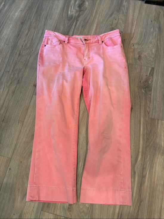 Christopher Blue Denim - Christopher Blue Salmon Color  Cropped Stretch Jeans SIZE 6